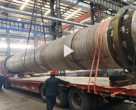 锂电池破碎成套生产线中热解窑发货中